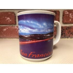 San Francisco Golden Gate Bridge Coffee Mug Souvenir Collectible Skyline Picture